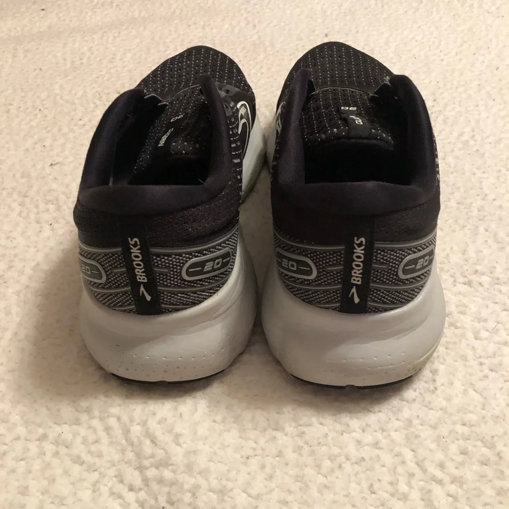Brooks Black and White Men's Athletic Running Shoes